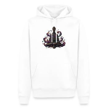 Totenkopf Glocke Neon - Männer Premium Bio Hoodie - Weiß - Vorne - Nico (187cm)