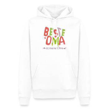 beste Oma - Männer Premium Bio Hoodie - Weiß - Vorne - Nico (187cm)