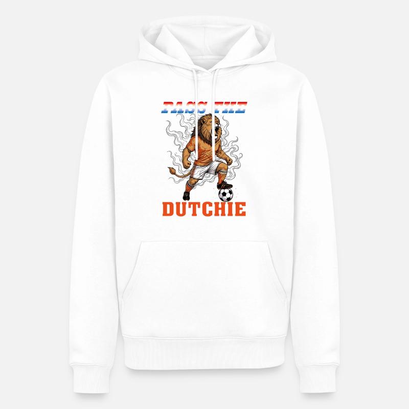 OPtheD - Sweat à capuche Premium bio Homme - blanc