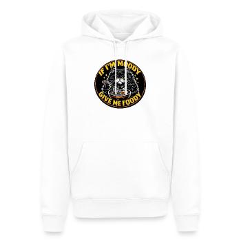Mood Cat Ramen Dit Cadeau de la nourriture - Sweat à capuche Premium bio Homme - blanc - Devant - Nico (187cm)