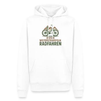 Immer Weiterstrampeln Radfahren - Männer Premium Bio Hoodie - Weiß - Vorne - Nico (187cm)