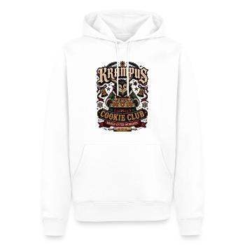 Krampus Cookie Club cuit après minuit - Sweat à capuche Premium bio Homme - blanc - Devant - Nico (187cm)