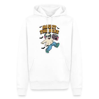 Haunt the Beat Ghost DJ - Men’s Premium Organic Hoodie - white - Front - Nico (187cm)