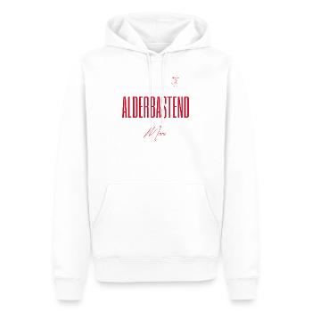 Alderbastend schön – Twente- und Sallands-Dialekt - Männer Premium Bio Hoodie - Weiß - Vorne - Nico (187cm)
