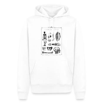 medical study - Männer Premium Bio Hoodie - Weiß - Vorne - Nico (187cm)