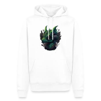 Babydragon Gamer Vintage, Super Cool - Sweat à capuche Premium bio Homme - blanc - Devant - Nico (187cm)