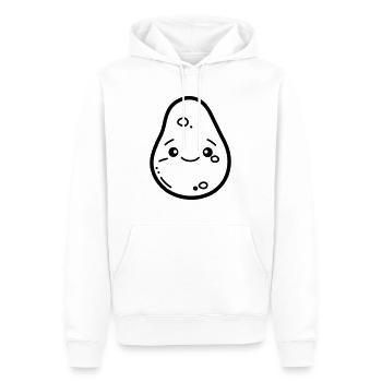 patate - Sweat à capuche Premium bio Homme - blanc - Devant - Nico (187cm)