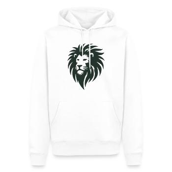 löwe - Männer Premium Bio Hoodie - Weiß - Vorne - Nico (187cm)