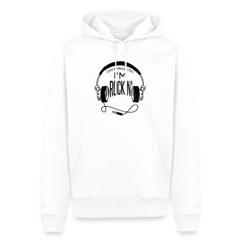 Rock Musik Fan Rocker Spruch Geschenkidee - Männer Premium Bio Hoodie - Weiß - Vorne - Nico (187cm)