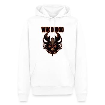 Masques vaudou Crâne - Sweat à capuche Premium bio Homme - blanc - Devant - Nico (187cm)