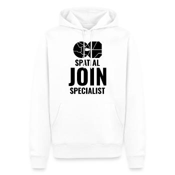 Spatial Join GIS Data Analyst Mapping Expert - Men’s Premium Organic Hoodie - white - Front - Nico (187cm)