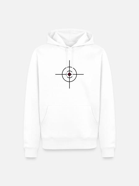 ziel - Männer Premium Bio Hoodie - Weiß