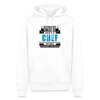 Funshirt Chef - Männer Premium Bio Hoodie - Weiß - Vorne - Nico (187cm)