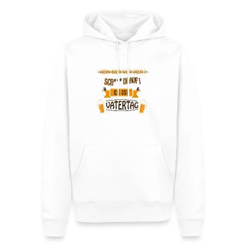 ES IST VATERTAG - Männer Premium Bio Hoodie - Weiß - Vorne - Nico (187cm)