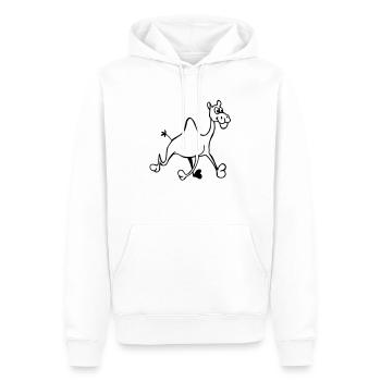 Lustiges Kamel - Männer Premium Bio Hoodie - Weiß - Vorne - Nico (187cm)