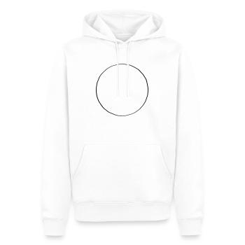 Hipster Kreis - Männer Premium Bio Hoodie - Weiß - Vorne - Nico (187cm)