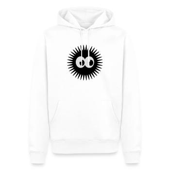 monster_smiley__f2 - Men’s Premium Organic Hoodie - white - Front - Nico (187cm)