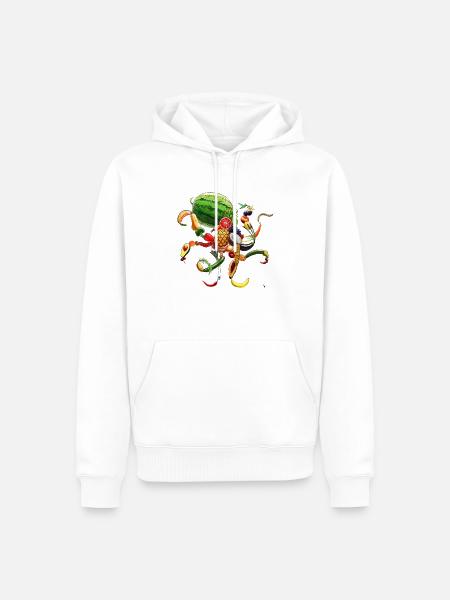 Pulpi Frutti - Sweat à capuche Premium bio Homme - blanc