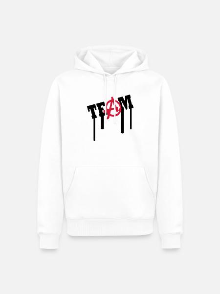 a team graffiti - Men’s Premium Organic Hoodie - white
