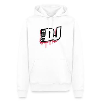 official_dj_fj2 - Sweat à capuche Premium bio Homme - blanc - Devant - Nico (187cm)
