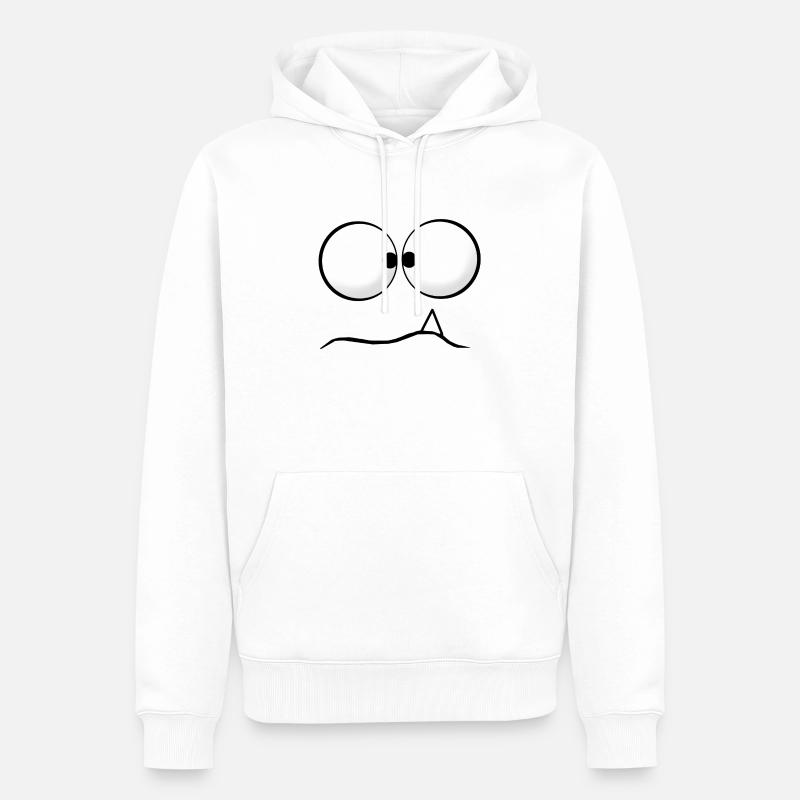Monstre étrange - Sweat à capuche Premium bio Homme - blanc