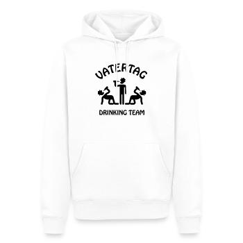 Vatertag Drinking Team - Männer Premium Bio Hoodie - Weiß - Vorne - Nico (187cm)