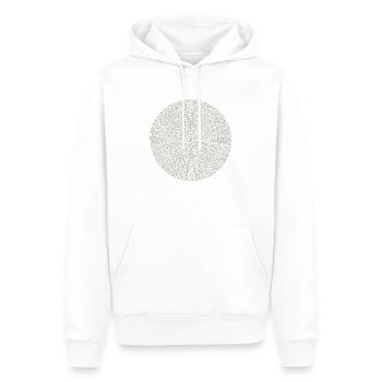 Pi mathematics gift math spiral circle irrational - Männer Premium Bio Hoodie - Weiß - Vorne - Nico (187cm)