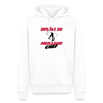 Diplôme du meilleur chef 222 - Männer Premium Bio Hoodie - Weiß - Vorne - Nico (187cm)