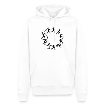 Decathlon - Men’s Premium Organic Hoodie - white - Front - Nico (187cm)