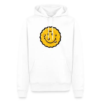 Smiley Chocklate Chip Biscuit - Männer Premium Bio Hoodie - Weiß - Vorne - Nico (187cm)