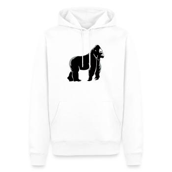 gorilla_002 - Sweat à capuche Premium bio Homme - blanc - Devant - Nico (187cm)