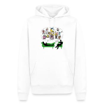 therapeut_psychologe_10201603 - Männer Premium Bio Hoodie - Weiß - Vorne - Nico (187cm)