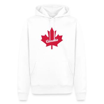 canada - Männer Premium Bio Hoodie - Weiß - Vorne - Nico (187cm)