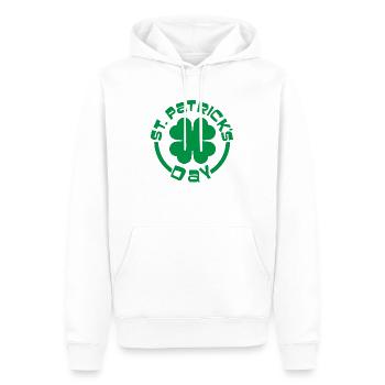 St. Patrick's Day - Men’s Premium Organic Hoodie - white - Front - Nico (187cm)