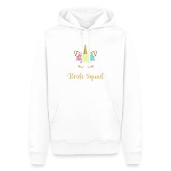 Mariée Licorne enterrement de vie de garçon Bride Squad - Sweat à capuche Premium bio Homme - blanc - Devant - Nico (187cm)