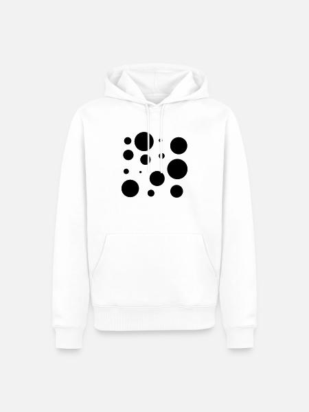 Bubbles - Männer Premium Bio Hoodie - Weiß