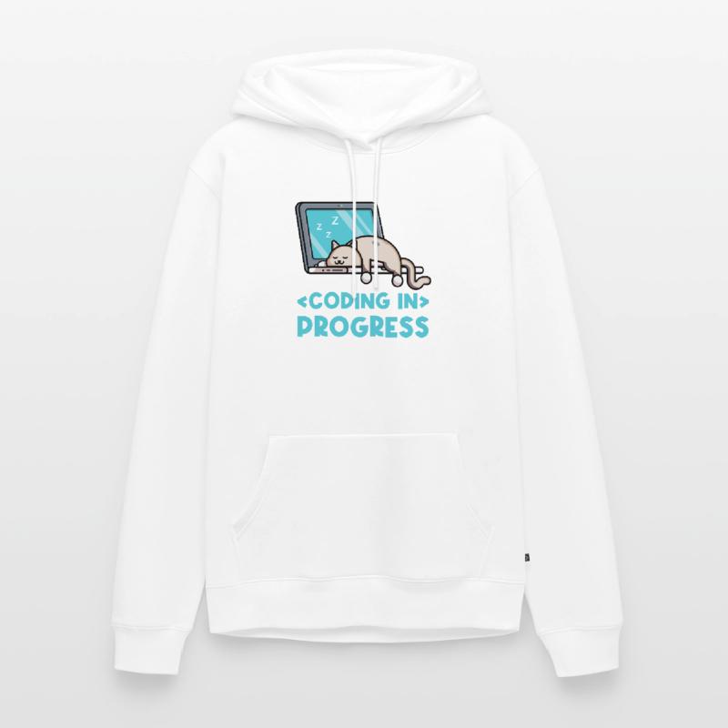 Coding In Progress Coder Programmer Computer Nerd Männer Premium Bio Hoodie