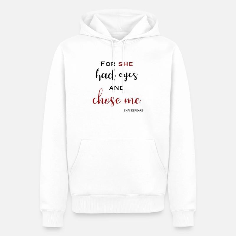 Shakespeares Satz - Männer Premium Bio Hoodie - Weiß