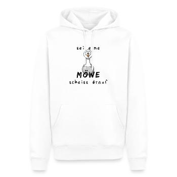 Möwe Nordsee Ostsee Urlaub Moin Strand Vogel Küste - Männer Premium Bio Hoodie - Weiß - Vorne - Nico (187cm)