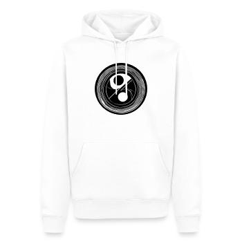 Yin Yang Sign Symbol Peace Happiness Vector 15 - Men’s Premium Organic Hoodie - white - Front - Nico (187cm)
