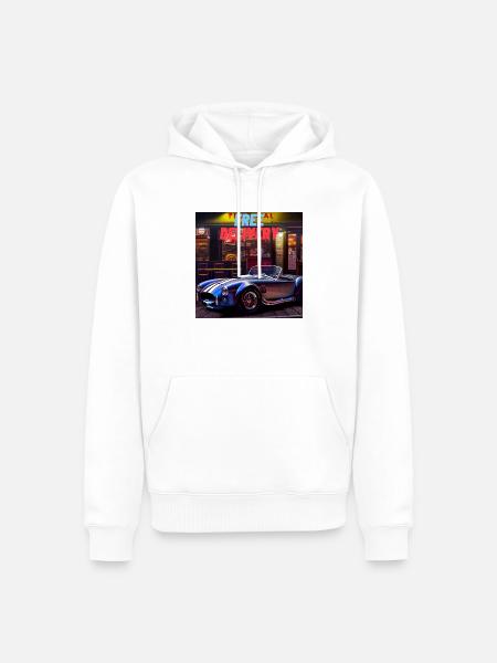 FREE DELIVERY - Männer Premium Bio Hoodie - Weiß
