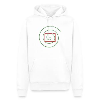 kästchendenken - Männer Premium Bio Hoodie - Weiß - Vorne - Nico (187cm)