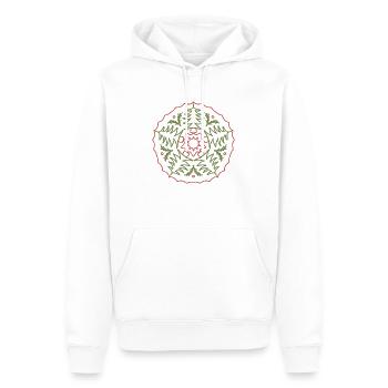 Noël moche - Sweat à capuche Premium bio Homme - blanc - Devant - Nico (187cm)