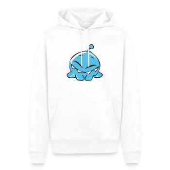 Petit monstre de goutte - Sweat à capuche Premium bio Homme - blanc - Devant - Nico (187cm)