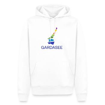 Gardasee Logo - Männer Premium Bio Hoodie - Weiß - Vorne - Nico (187cm)