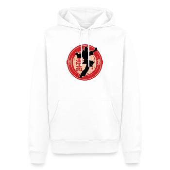 Shaolin Karate Judo Jiujitsu Aikido Meister - Männer Premium Bio Hoodie - Weiß - Vorne - Nico (187cm)