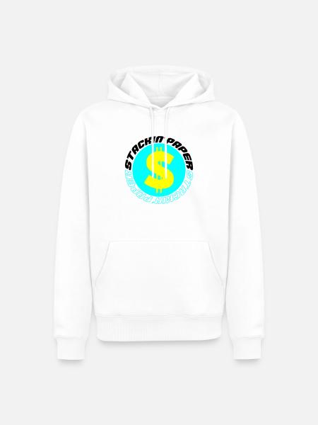 stackin paper 003 - Männer Premium Bio Hoodie - Weiß