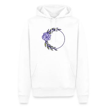 Flower Blume Pflanze - Männer Premium Bio Hoodie - Weiß - Vorne - Nico (187cm)