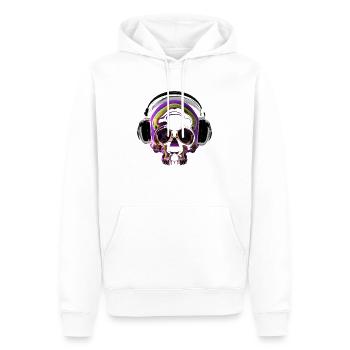 Punk Headphone - Männer Premium Bio Hoodie - Weiß - Vorne - Nico (187cm)