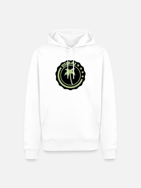 Dubaï - Sweat à capuche Premium bio Homme - blanc